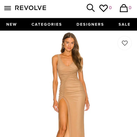 REVOLVE x Michael Costello Misha Maxi Dress in Nude - Medium - Picture 2 of 8